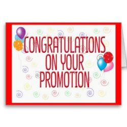 Promotion Congratulations